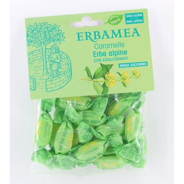Caramelle Erbe Alpine senza zucchero Erbamea
